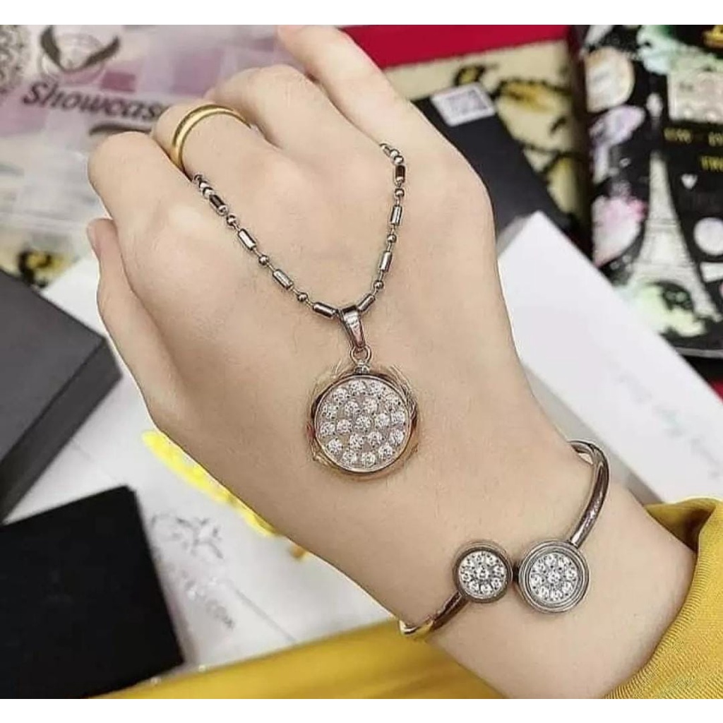 [TERLARIS] 1 SET kalung kesehatan Quantum Pendant permata Bio Energy +gelang+ box + sertifikat card original/Kalung Quantum Kesehatan | Pendant Health Garansi Asli Model Terbaru bisa bayar di tempat