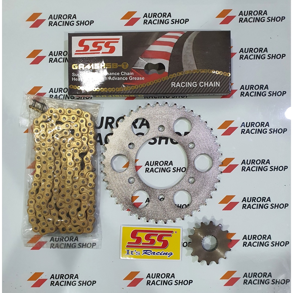 GEAR SET SSS SCORPIO & RANTAI SSS 415 HSBT GOLD