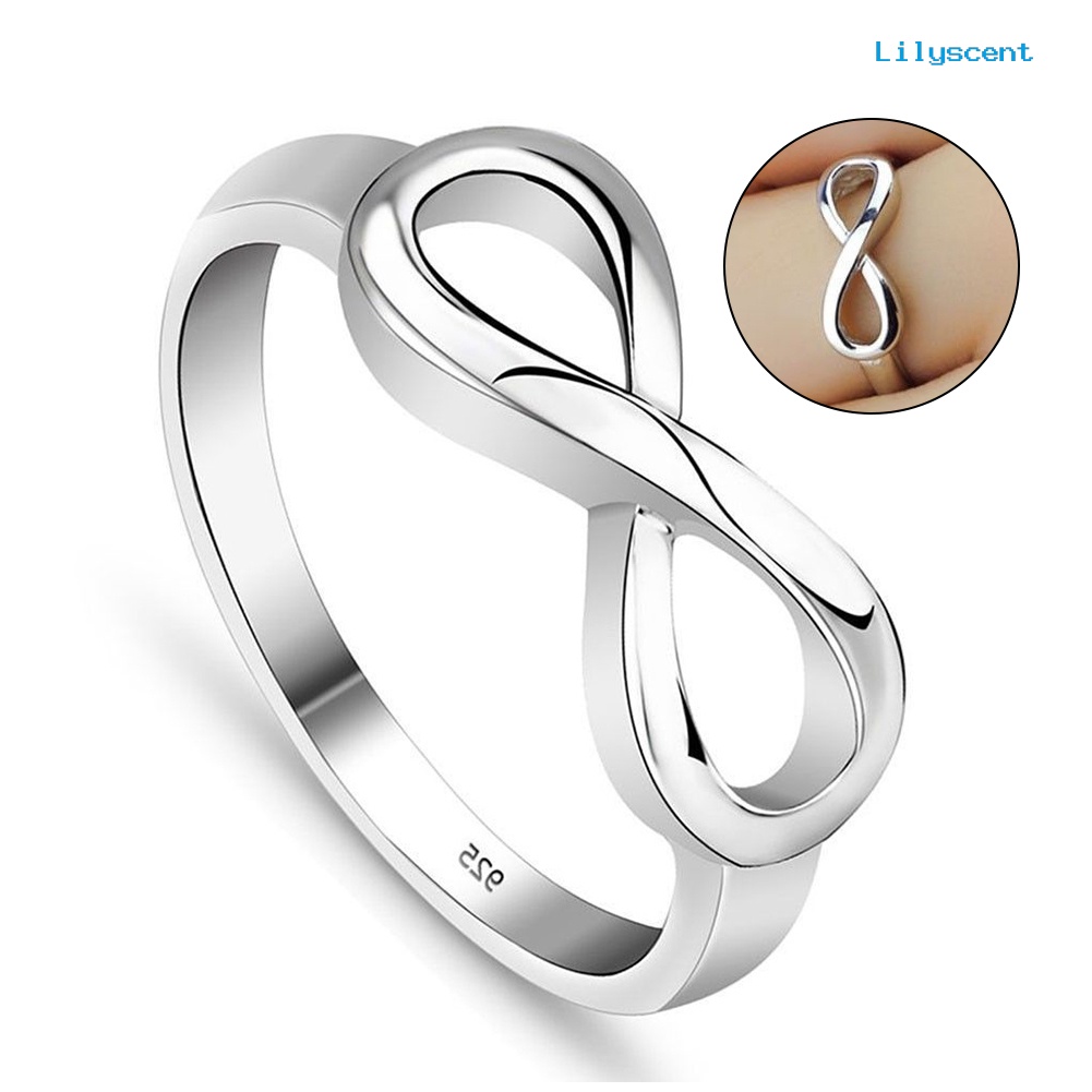 Cincin Desain Simbol Eternity Endless Love Untuk Wanita