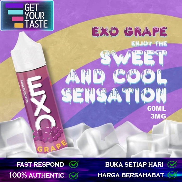 Liquid Exo Grape by Exo Monk - Exotic Grape - 3mg 60ml