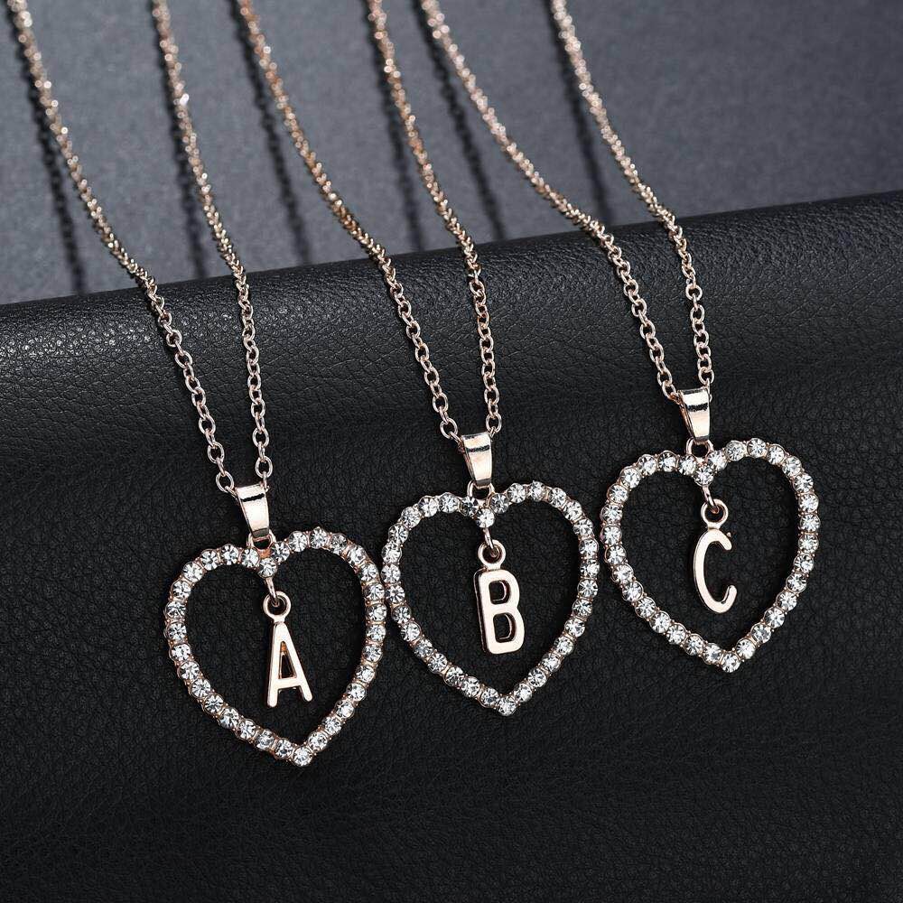 (COD)Kalung titanium Fashion import Murah Rantai Huruf Liontin 26 hadiah Huruf Inggris