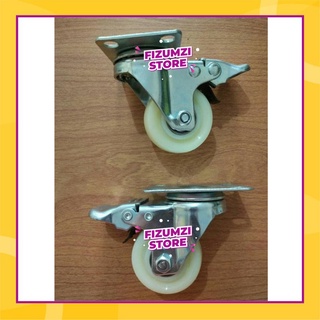 Jual Roda Nylon Hidup Rem Inch Roda Nilon Troli Roda Caster Nylon