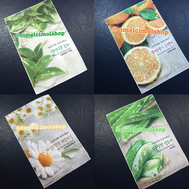 [PROMO SPESIAL] New Design 2018 Nature Republic - Real Nature Mask Sheet 100% ORIGINAL KOREA