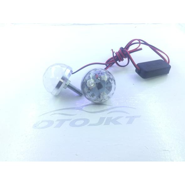STROBO LED CRYSTAL MOBIL MOTOR UNIVERSAL 18 watt - Biru
