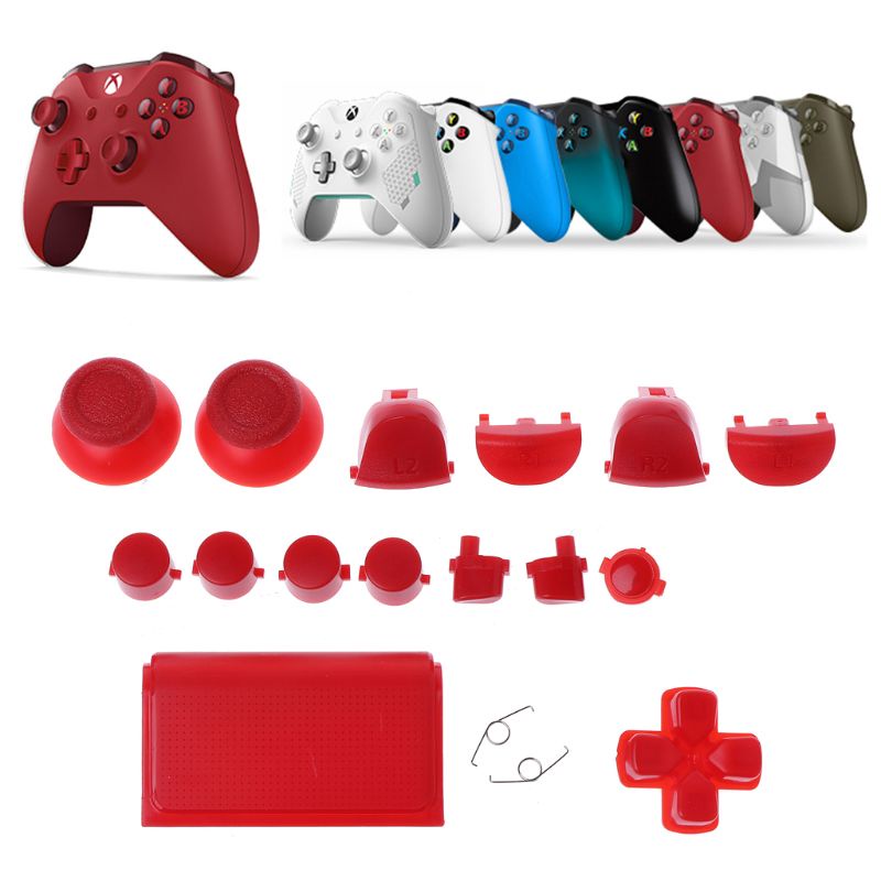 Btsg Analog Joystick Thumbstick Grip Caps L1 R1 L2 R2 Tombol Set Perbaikan Bagian Untuk Controller Gamepad Pro