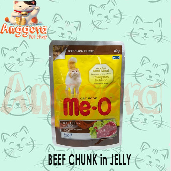 Makanan Kucing basah MEO pouch 80g Adult &amp; Kitten All Varian