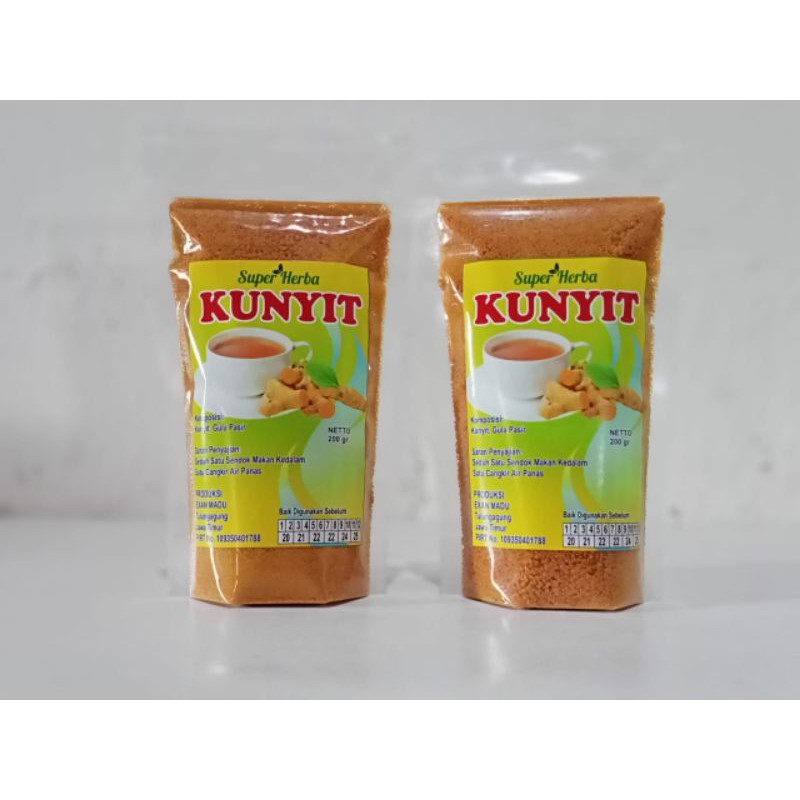 

KEMASAN 200GR EKTRAK KUNYIT ASLI JAMU KUNYIT ASLI JAMU KUNIR PUTIH BUBUK JAMU KUNYIT BUBUK ASLI