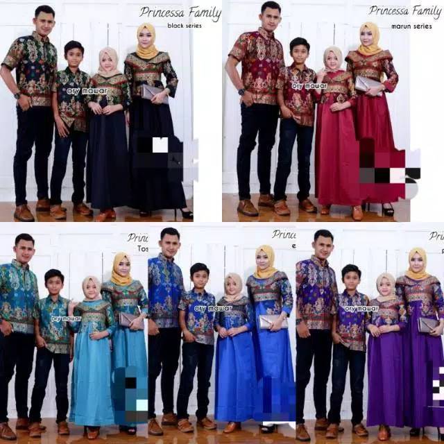 Batik Keluarga Muslim Couple Family Set