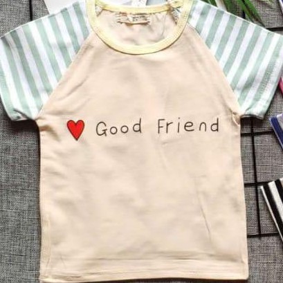 Baju Anak Laki Laki Import Raglan Garis Kaos Spandex Atasan Premium Quality 6 Bulan - 3 Tahun Balita