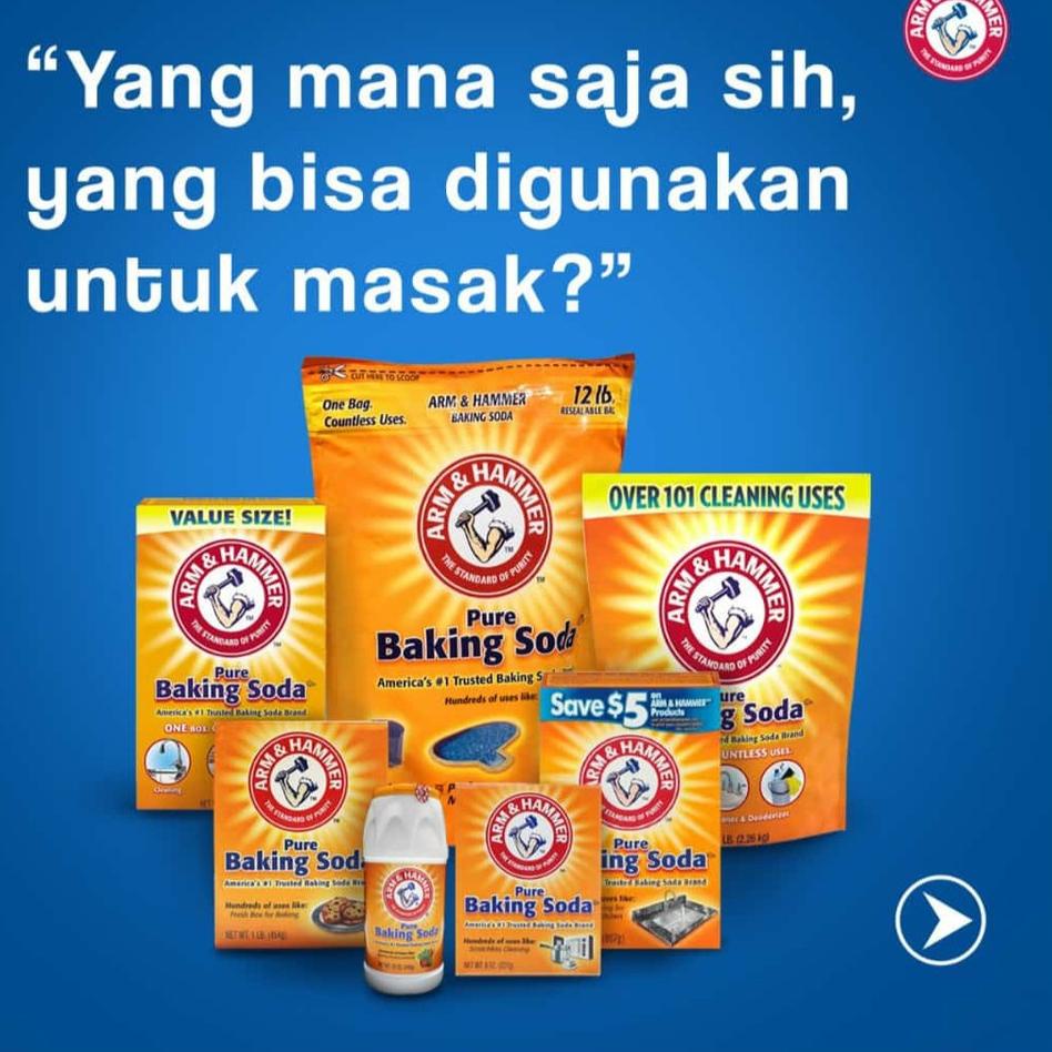 

Harga TERMURAAH.. BAKING SODA ASLI USA MERK Arm & Hammer Multi Purpose 1,8 kg