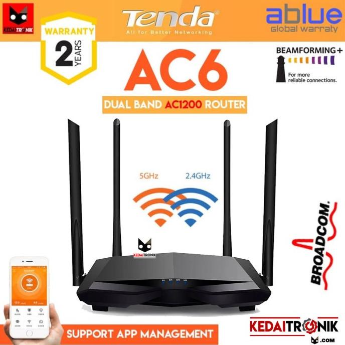Jual WALL KILLER TENDA AC6 AC1200 Dual Band GIGABIT 3 IN 1 Router ...