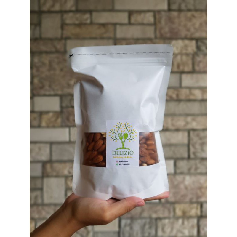 

Kacang Almond Roasted (Panggang) Original 750gr