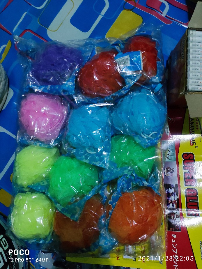 Bath Sponge/ Spon Mandi / Spon Mandi Murah Warna