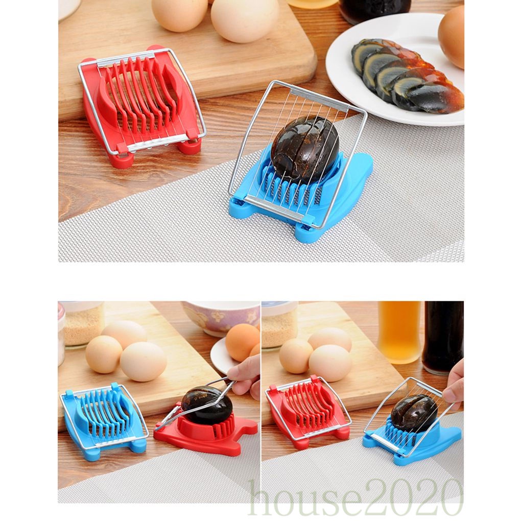 (House2020) Alat Pemotong / Pengupas Buah / Telur Multifungsi Bahan Stainless Steel Warna Acak