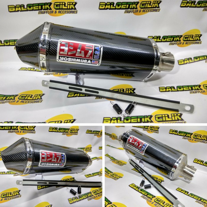 Jual Knalpot Yoshimura Usa Full Carbon All 150cc 250cc Ninja R25 Cbr Mt25 R15 Shock 50mm 4804