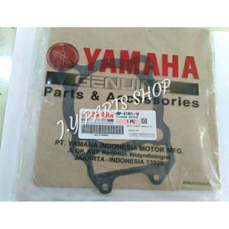 gasket packing paking cylinder blok seher bawah scorpio ori ygp 5BP-E1351-10