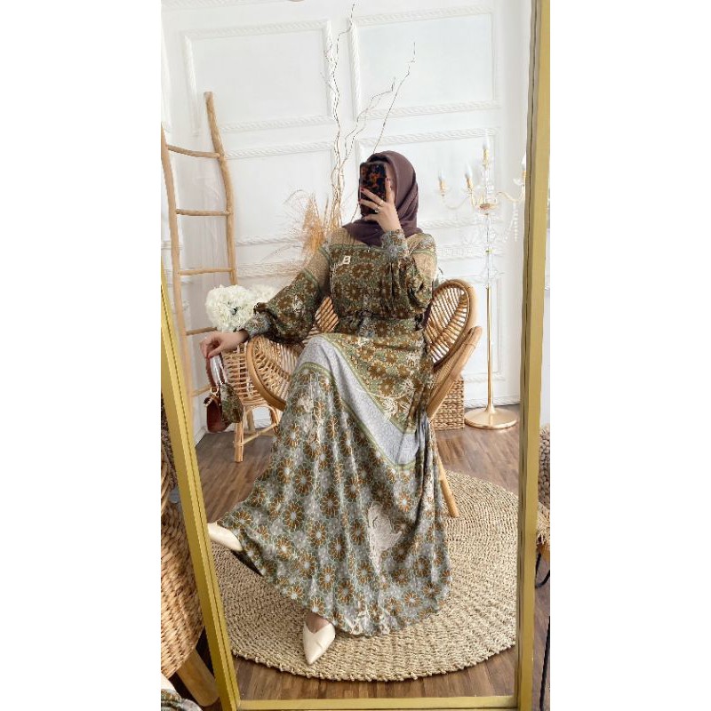 zakia dress // homedress // gamis premium // rayon viscose