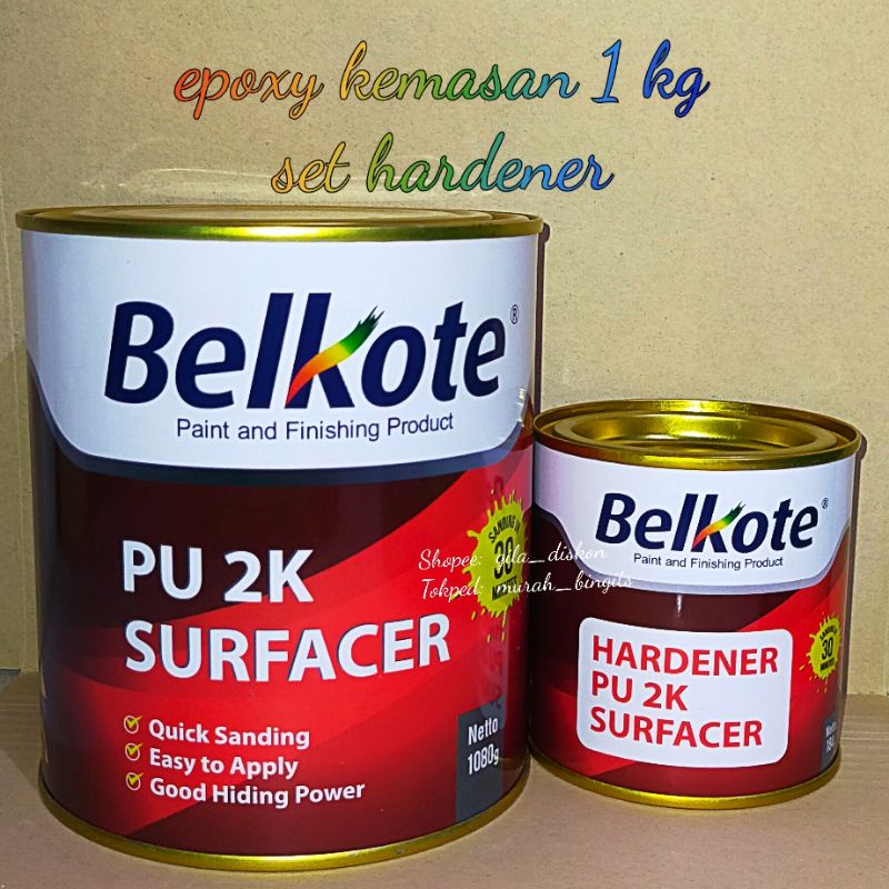 Epoxy BELKOTE abu-abu, kemasan 1 kg