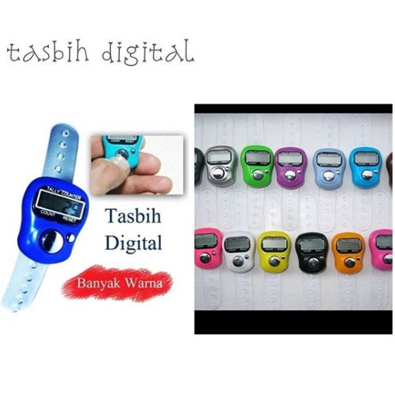 Tasbih digital LCD mini elektrik alat mesin penghitung hitung angka digital with LED LCD display screen