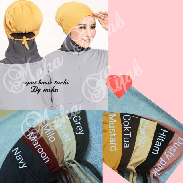 Ciput basic turki/ciput polos arab tali