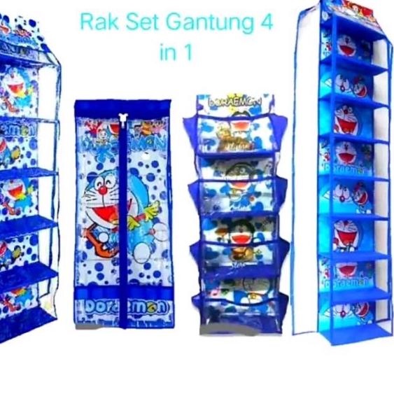 RAK SET 4IN1 GANTUNG/RAK HIJAB RAK TAS RAK SEPATU RAK KOSMETIK/ RAK GANTUNG MURAH / RAK SUSUN