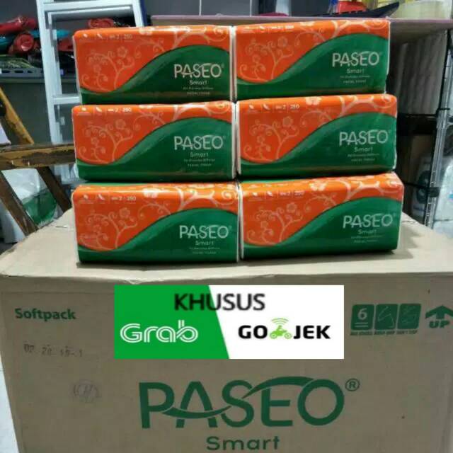 1 Dus  TISSUE PASEO SMART 250 2PLY / TISUE MURAH