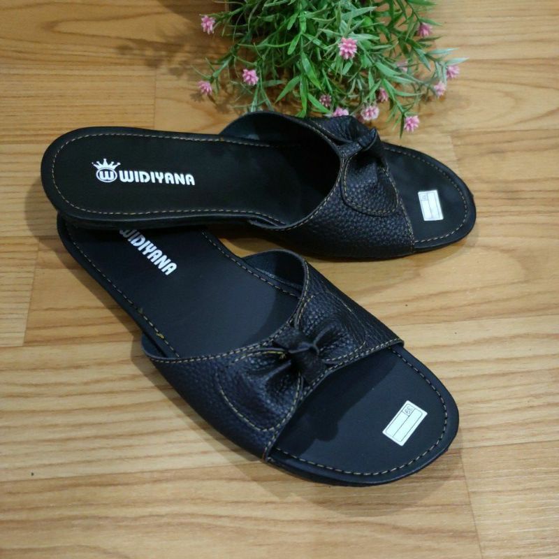 Sandal wanita Papirut kulit jeruk pita sol karet