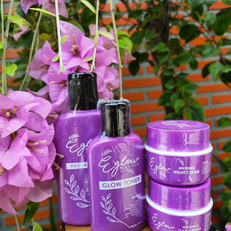 Paket Perawatan Wajah E Glow Platinum/Paket Scincara /Paket Sekinker E Glow