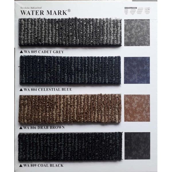 Karpet tile kantor motif Watermark