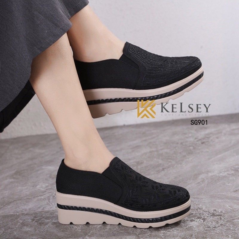 sepatu wedges kelsey