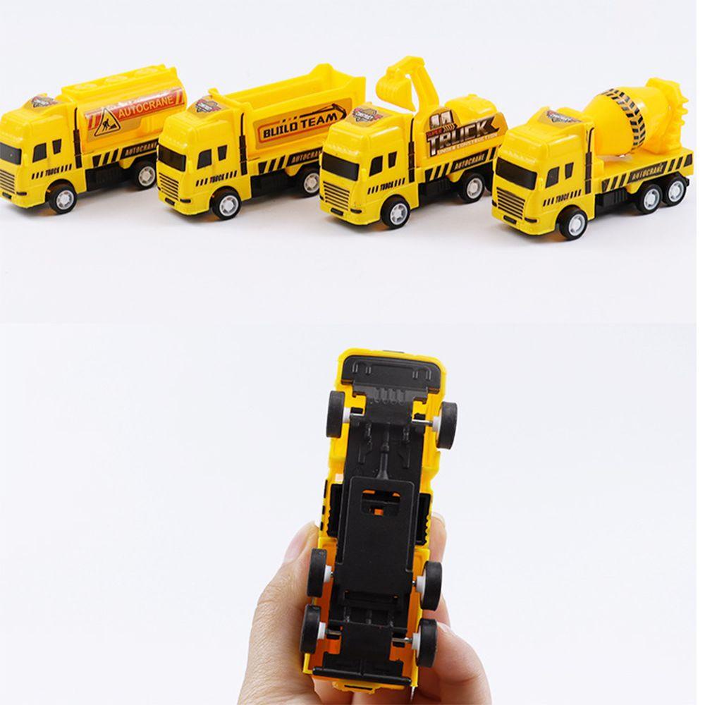 Mxbeauty Friction Powered Car Toys Puzzle Kreatif Bayi Tarik Kendaraan Model Teknik Konstruksi Excavator Anak Laki-Laki Kendaraan Carrier Mainan Teknik Mainan Kendaraan Teknik