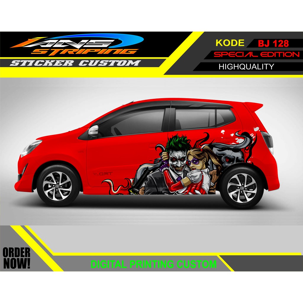 DECAL STICKER SAMPING MOBIL AGYA AYLA JOKER