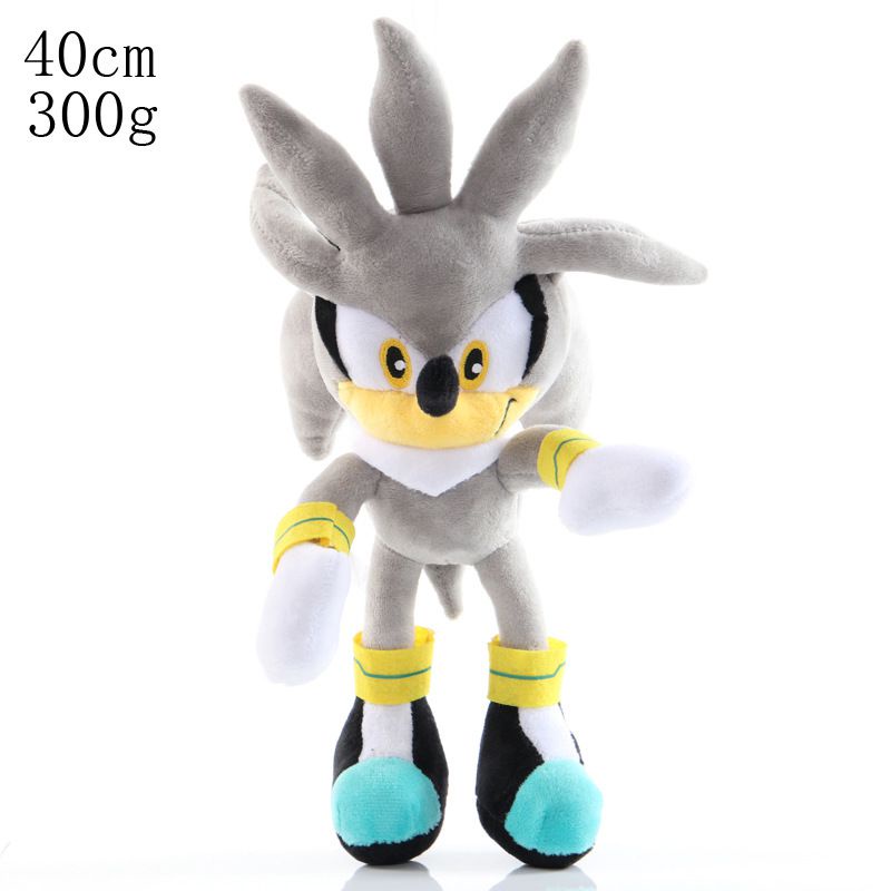 40cm Boneka Sonic The Hedgehog Shadow Amy Rose Knuckle Tail Plush Toy Soft Stuffed Doll Mainan