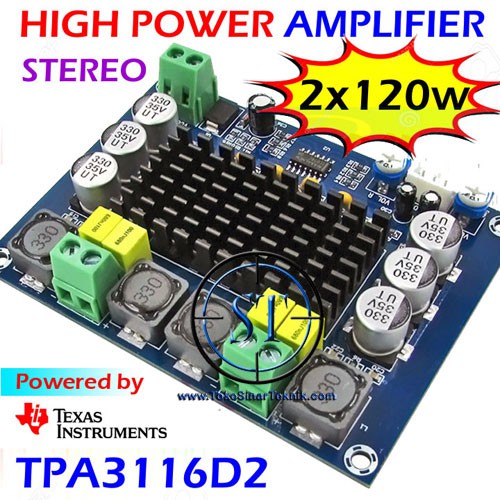 TPA3116 Hi Power Amplifier 2x120w Digital Stereo Audio Ampli TPA3116D2 2x120 Watt Channel Stereo