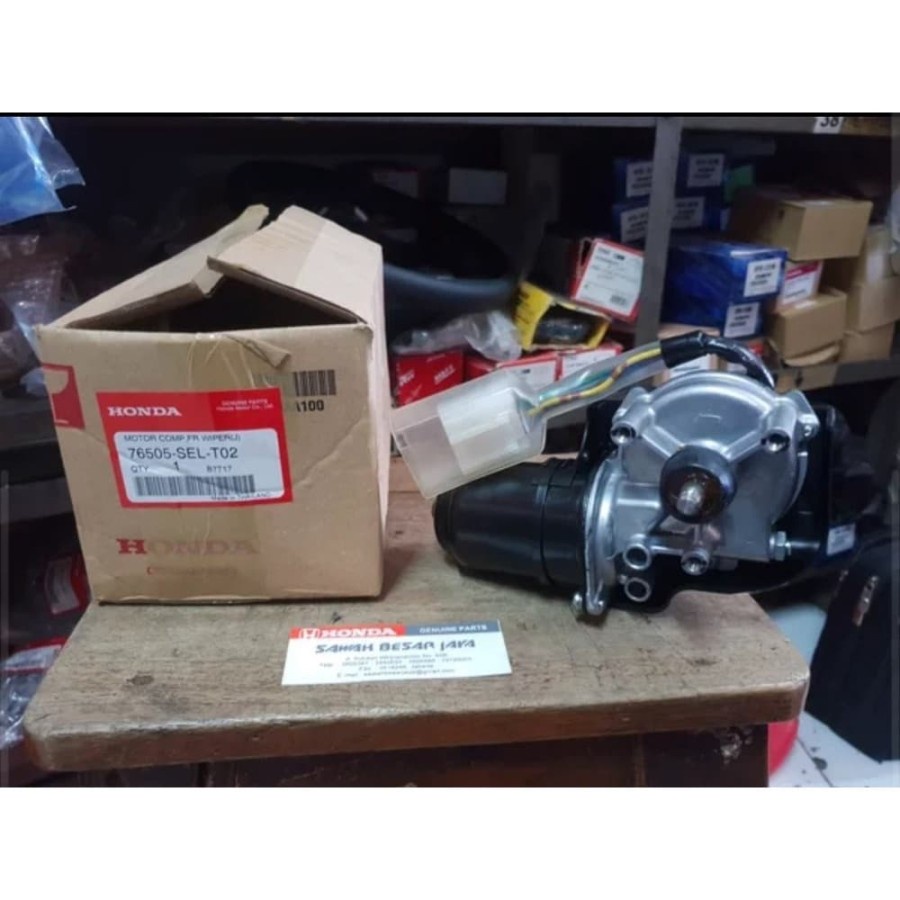 Motor Dinamo Wiper Depan Honda Jazz City Lama GD3 GD8 IDSI VTEC Original Orisinil Ori 2004 2005 2006