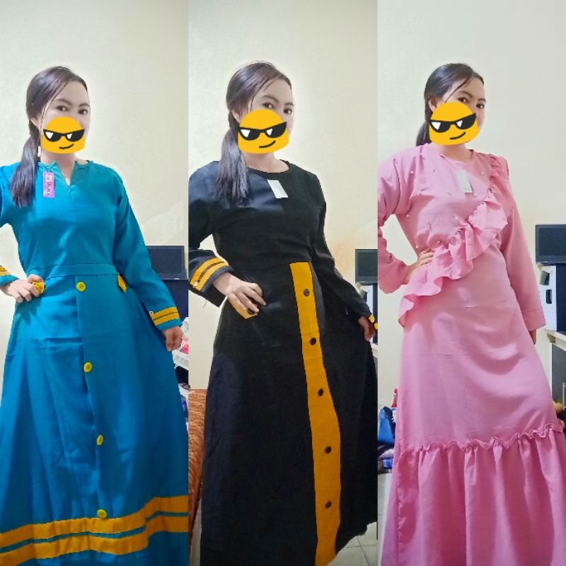 gamis cuci gudang. gamis kekinian. gamis cantik murah