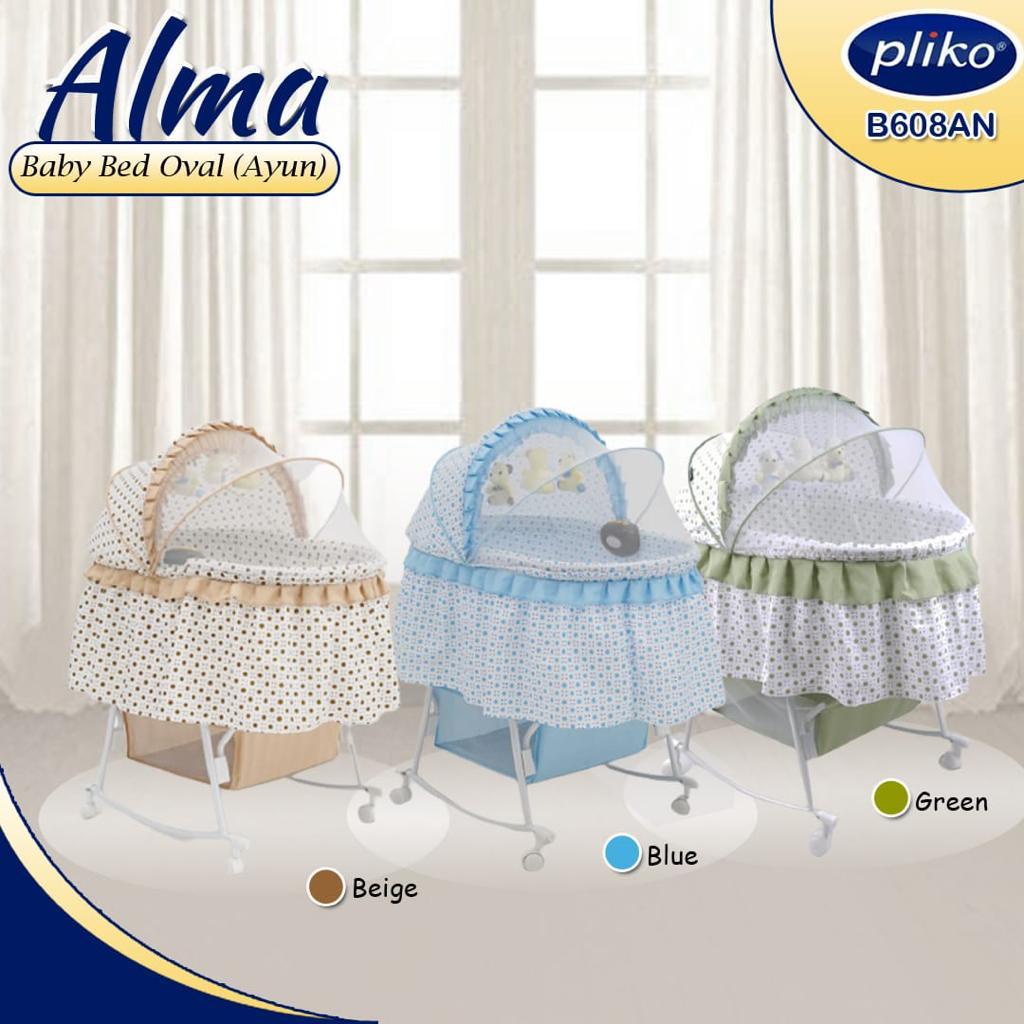 Pliko Baby Bed Oval Alma B608AN / Box Bayi