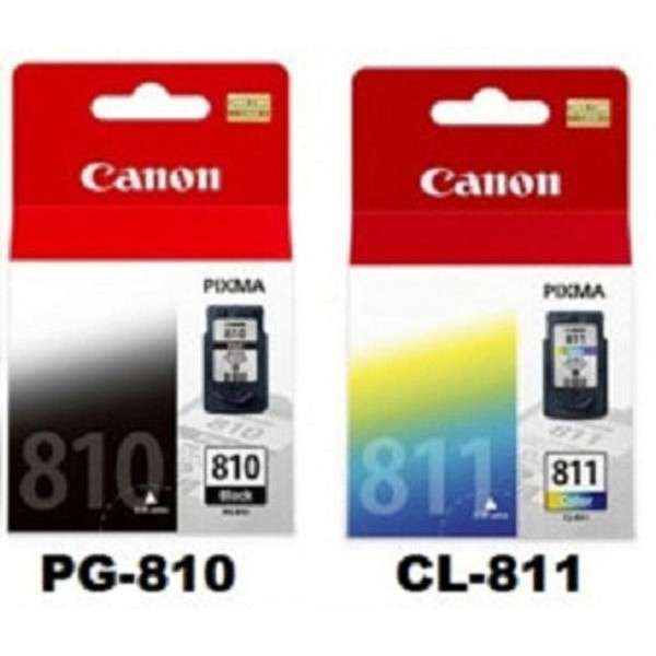 PAKET Tinta Canon 810-811 (Black &amp; Color) Original