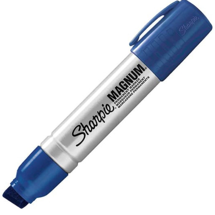 

Bagus Sharpie Marker Magnum Permanent Marker Blue - Spidol Permanen Biru Bergaransi