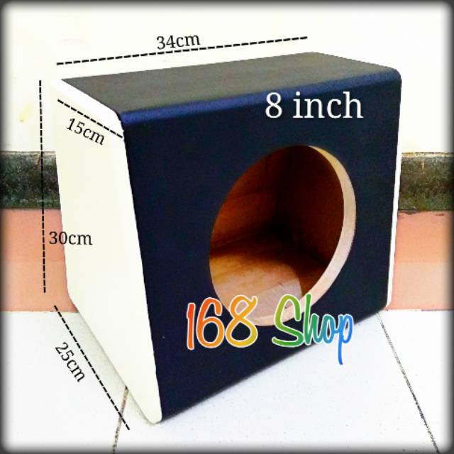 Box Subwoofer 8 inch Bahan MDF 1,8 cm