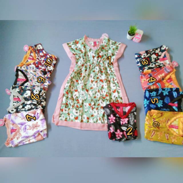 KAFTAN ANAK FLOWERKIDS / DRESS ANAK PEREMPUAN / PAKAIAN ANAK PEREMPUAN / DRESS ANAK