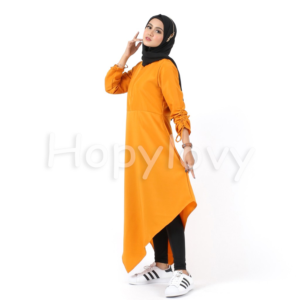 HOPYLOVY - Baju Tunik Wanita Muslimah Terbaru Rafina