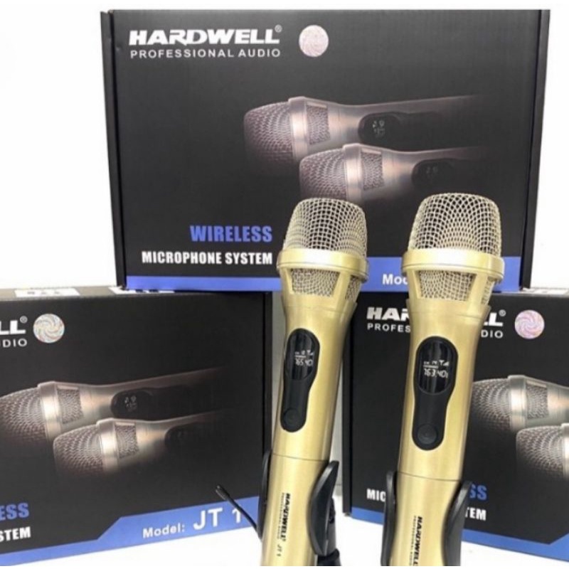 Microphone wireless hardwell JT1 original free ring mic dan busa mic