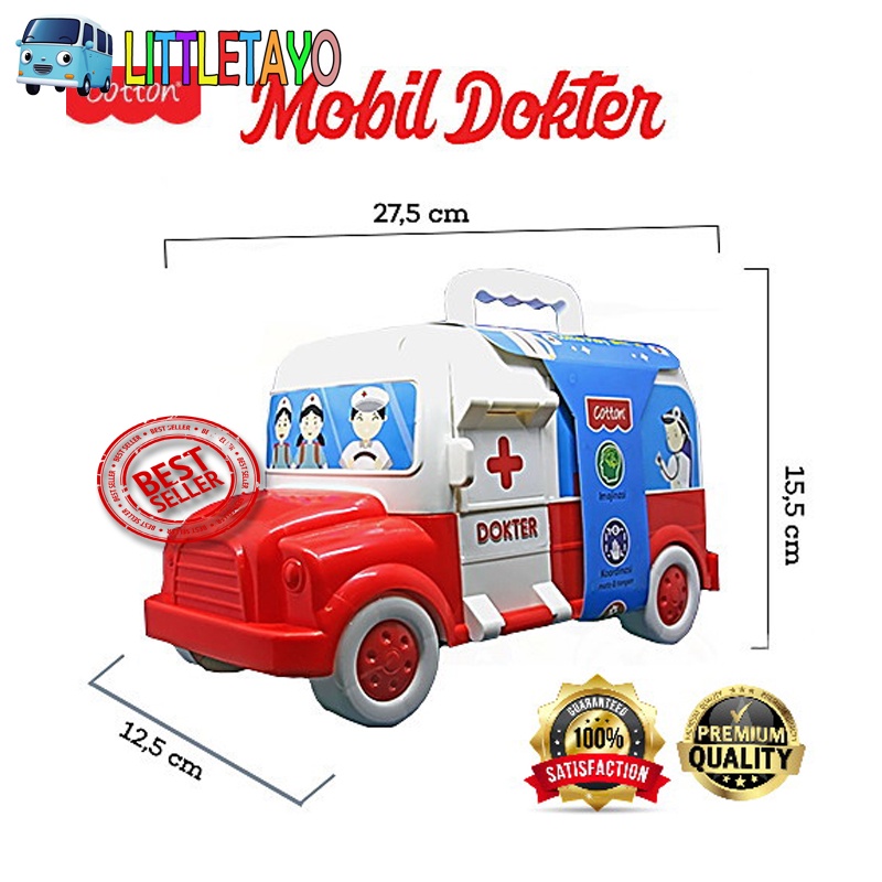 Mainan Mobil Mobilan Anak Dokter Mobil Ambulance Mainan Edukasi Cotton