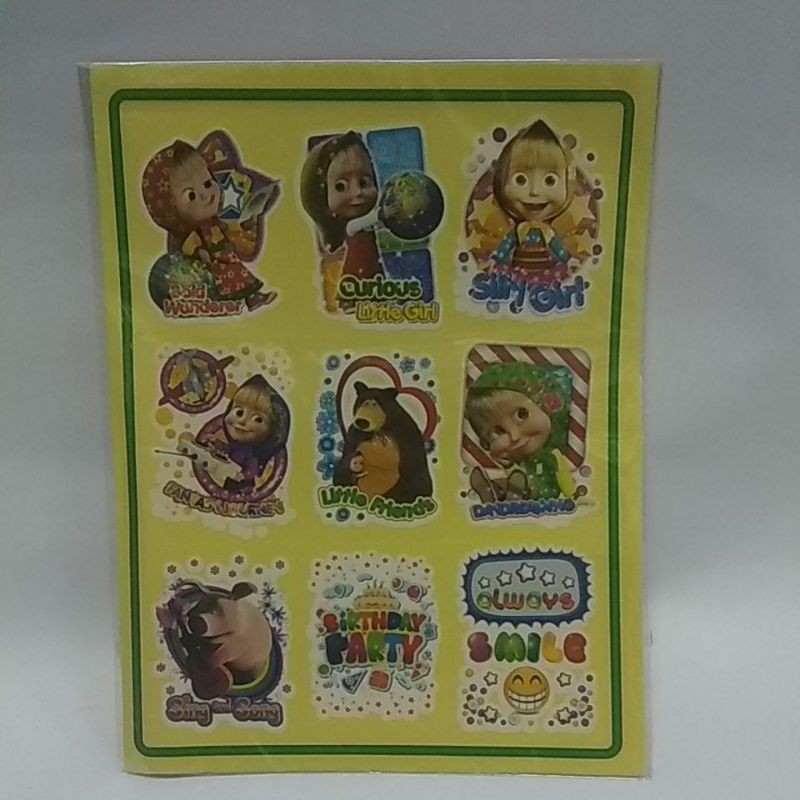

OMAH DOLANAN_MAINAN STIKER TEMPEL CANTIK STIKER TEMPEL KARTUN ANAK