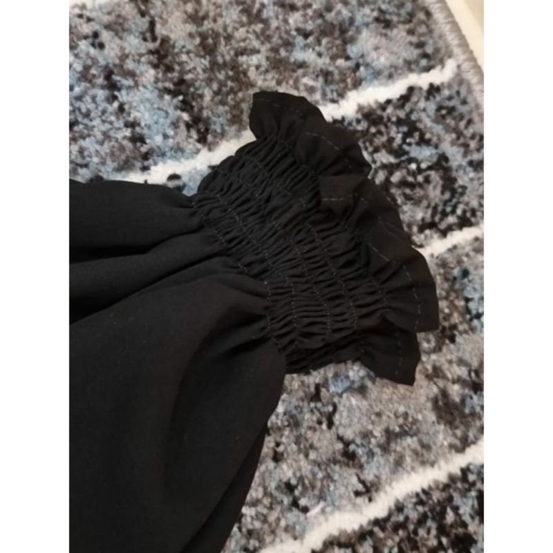 Gallery Exclusive Abaya Hitam Gamis Ziper Arsyi