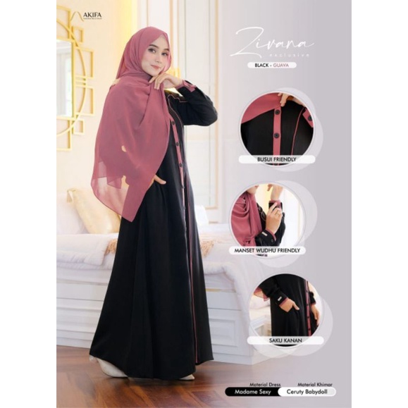Zivana || Akifa Muslimah || Gamis Kekinian