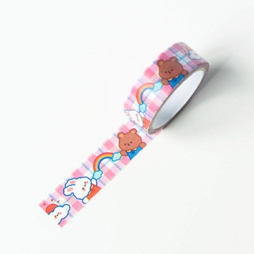 Lanfy Tape Perekat Perlengkapan Sekolah Jepang Scrapbooking 1.5cm x 5m Kaset Stiker Stationery Tape Lakban Kertas