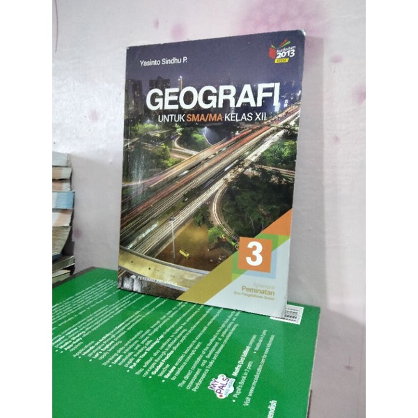 Jual Buku Geografi Kelas 12/XII/3 Sma/ma Erlangga Revisi By Yasinto ...