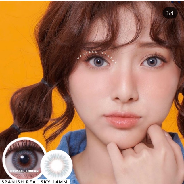 Softlens spanish blackpink gray brown real sky